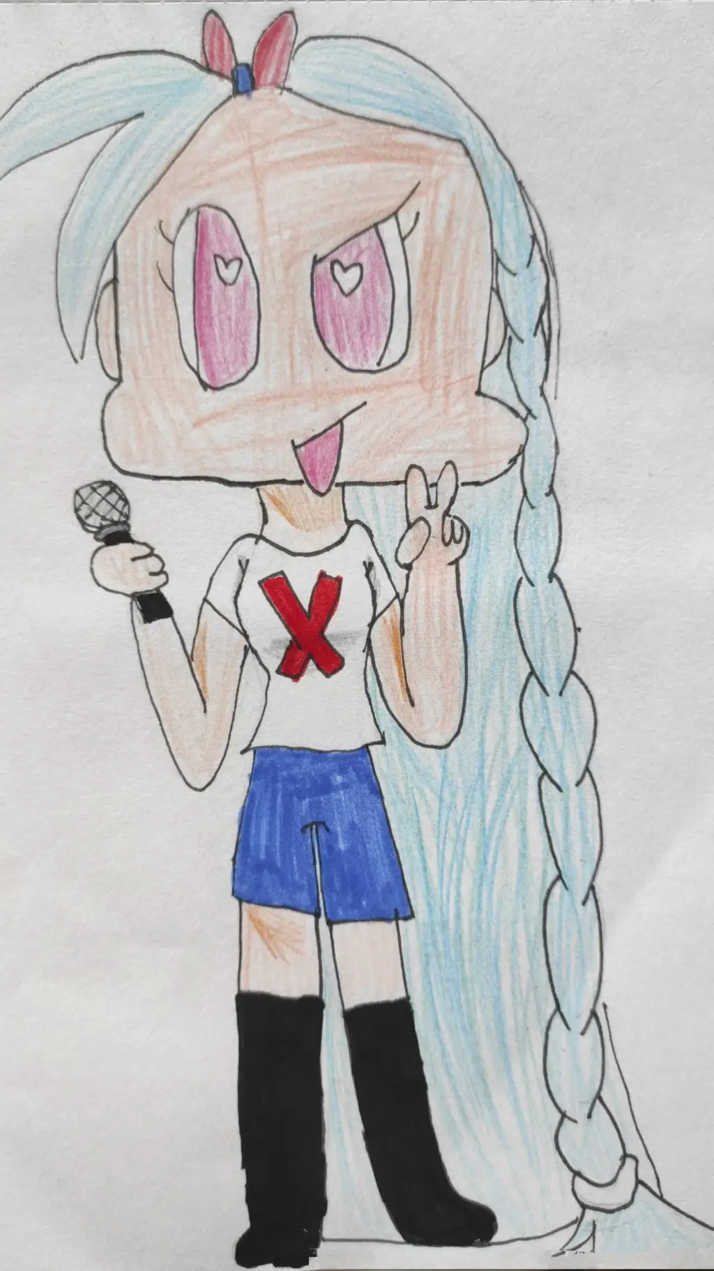 ai character: Cerulean(OC) background