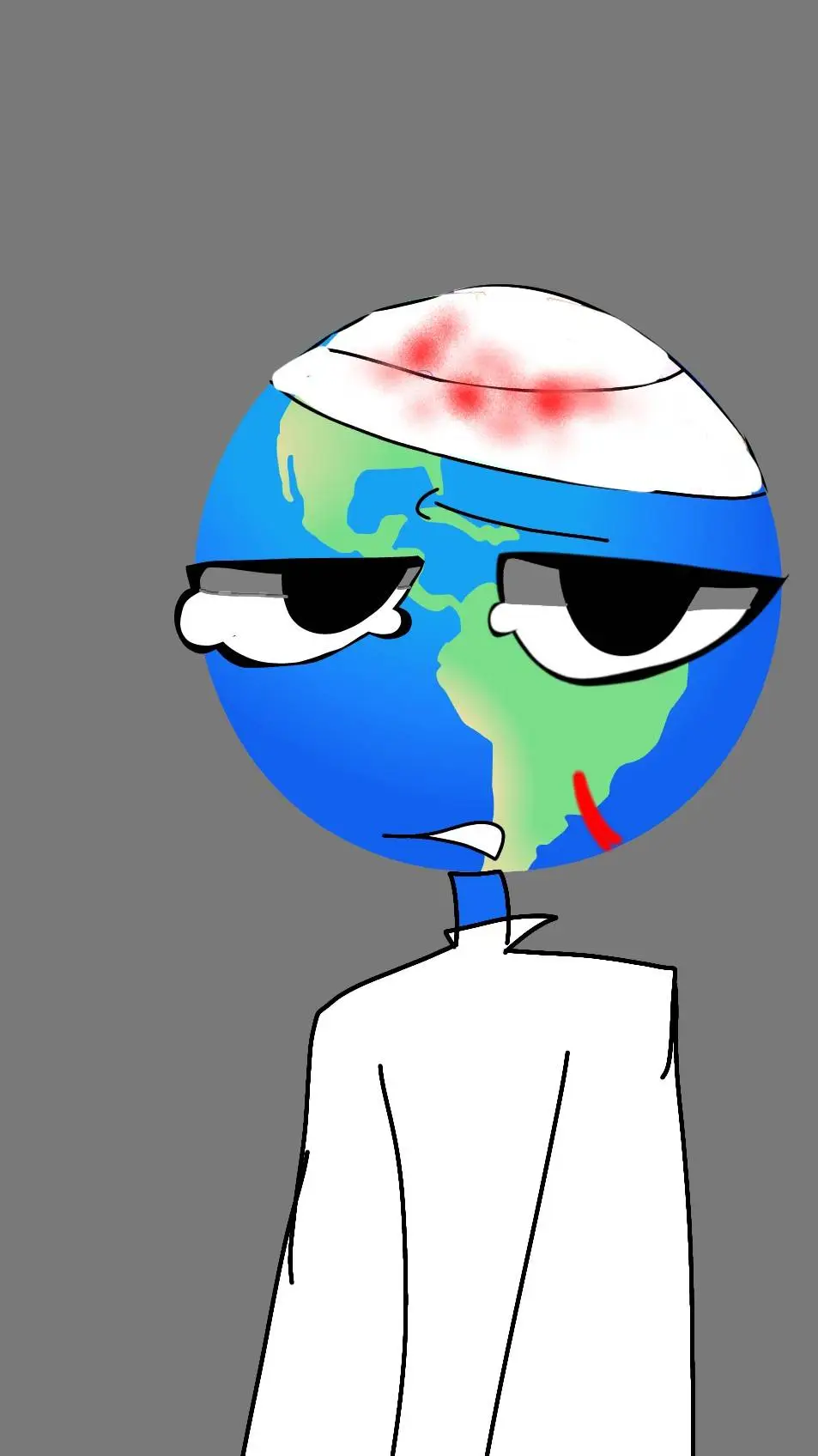 ai character: earth background