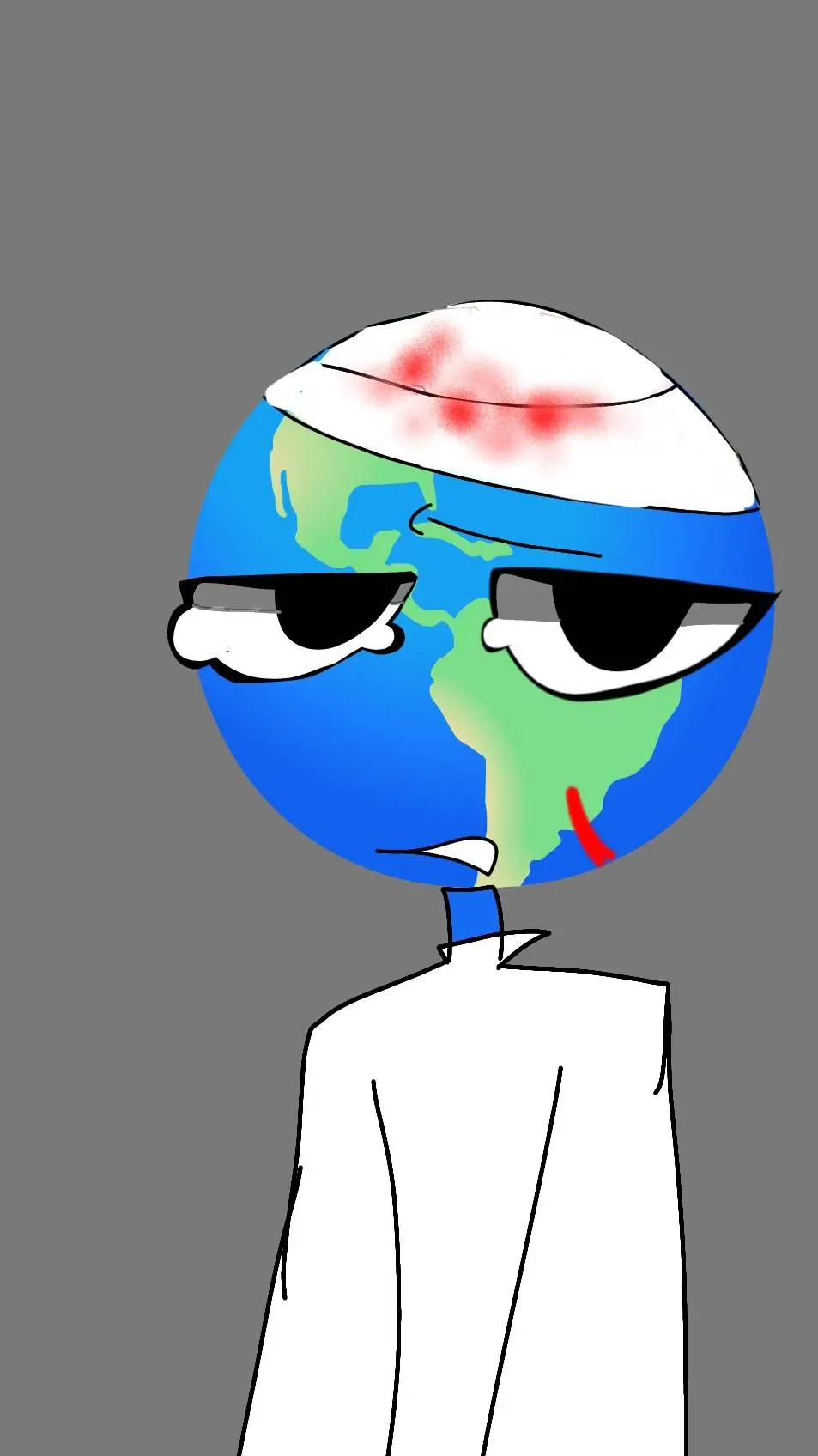 ai character: earth background