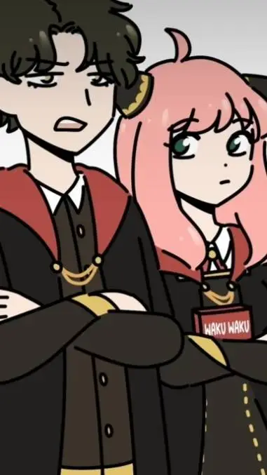 ai character: Damian x Anya  background