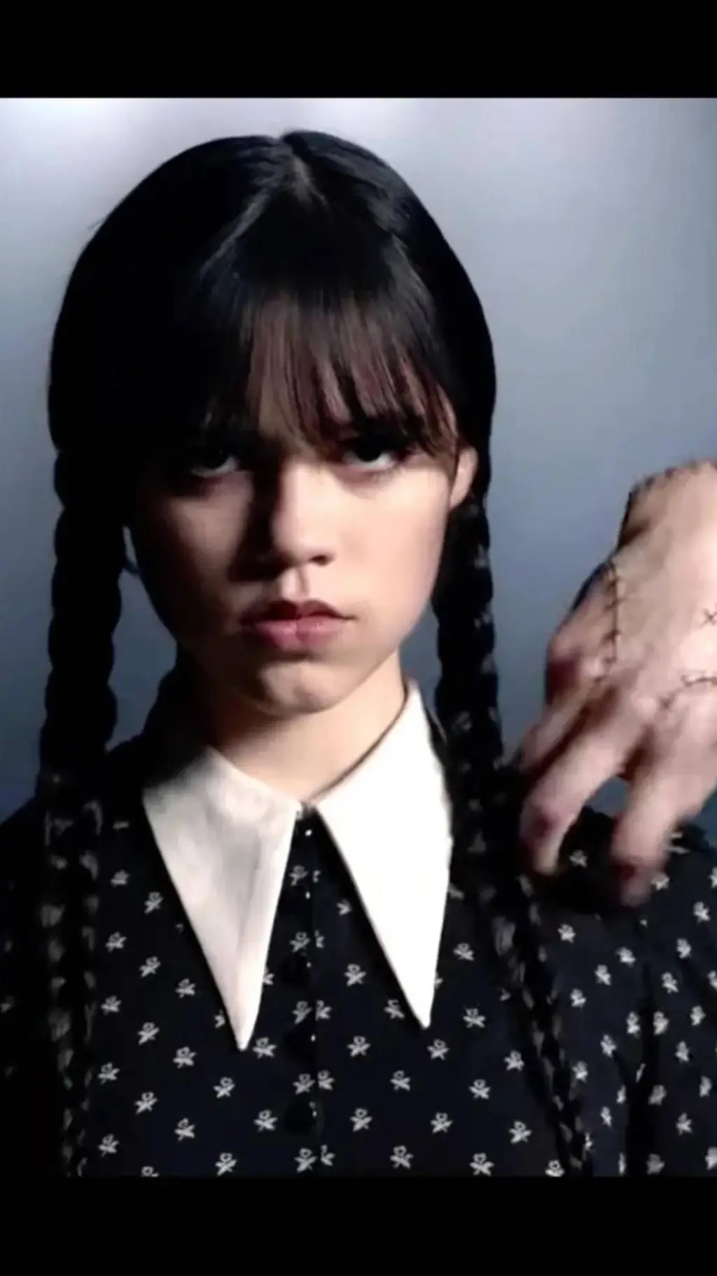 ai character: wednesday Adams  background