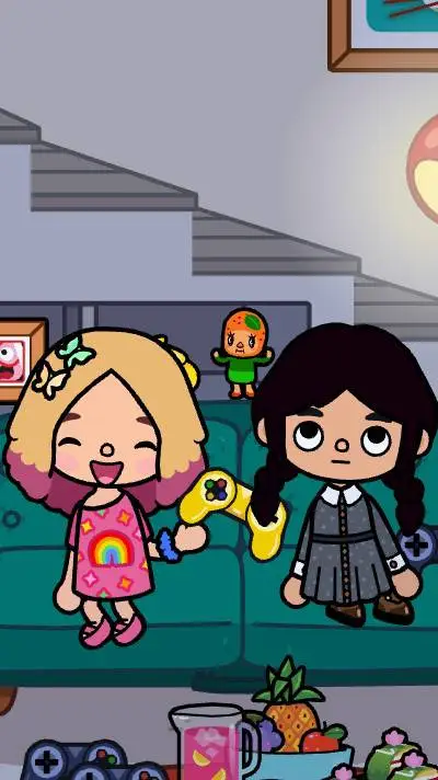 ai character: wednesday Adams  background