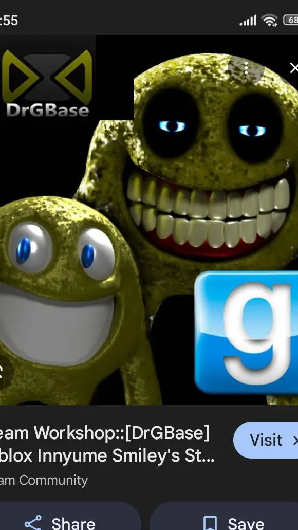 ai character: Gmod Smiley's. background