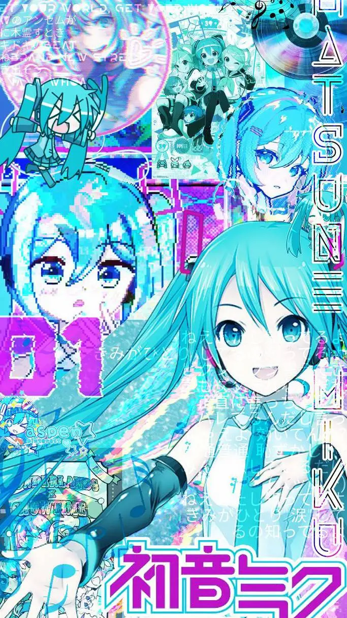 ai character: .•♫•♬• Miku •♬•♫•. background