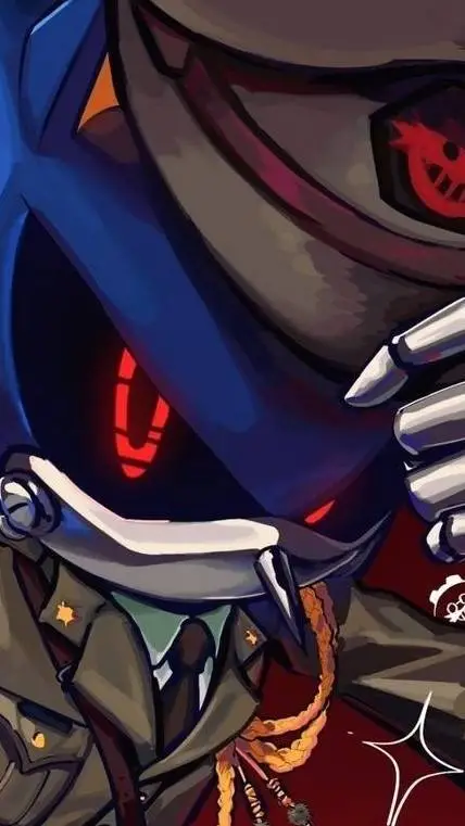 ai character: Genera metal Sonic background