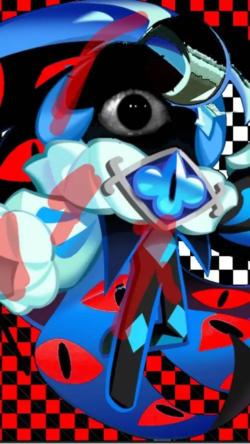 ai character: shadow milk cookie background