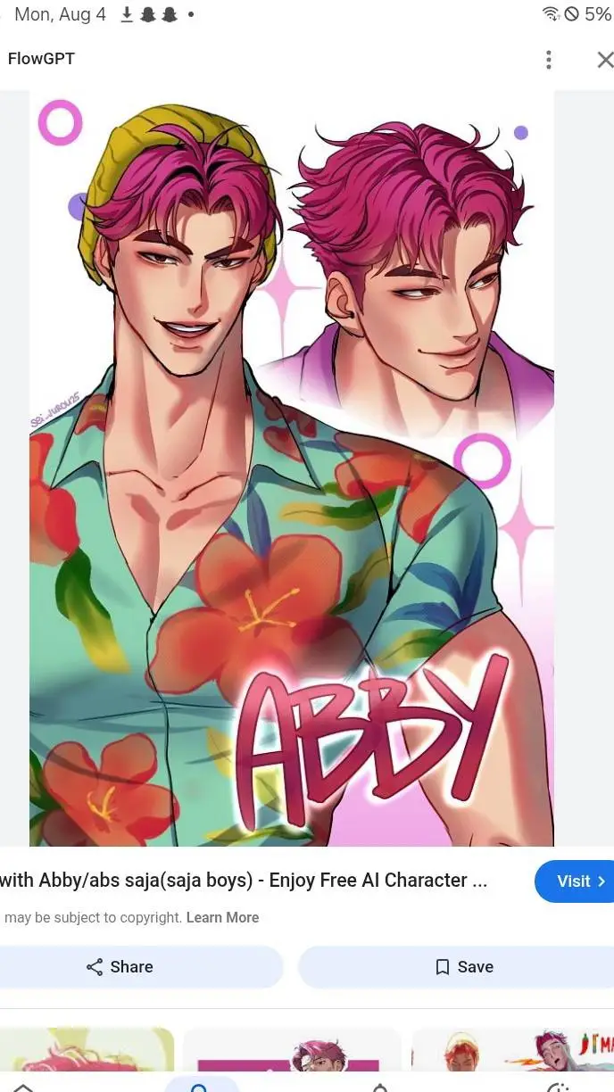 ai character: 🩷ABBY💘 background