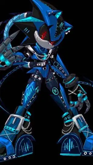 ai character: sprunki x Sonic  background