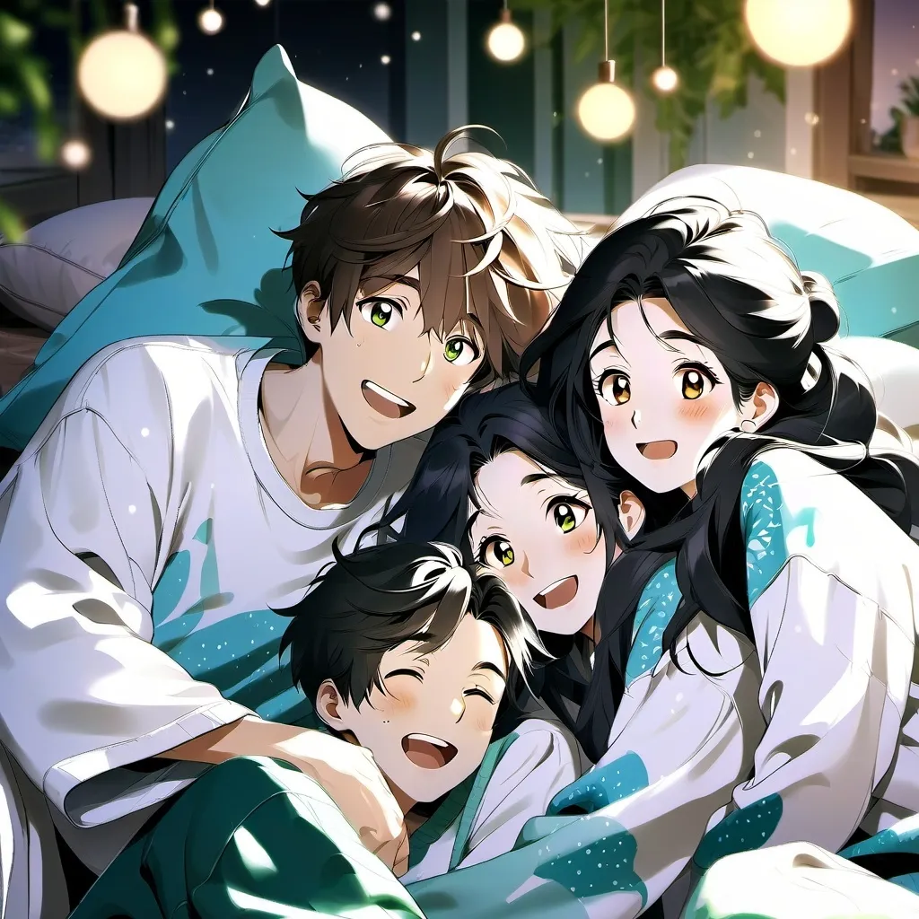 chat with ai character: Sleepover