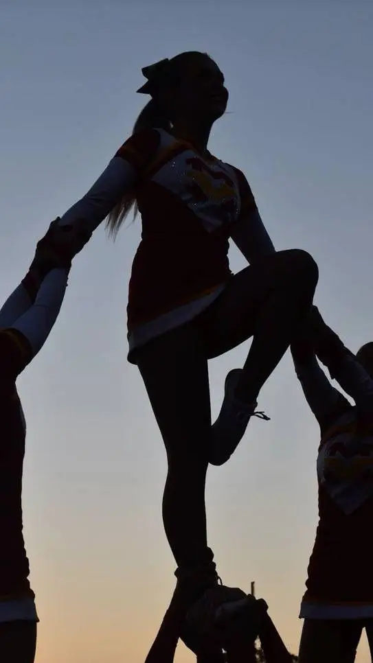 ai character: Cheerleading team  background