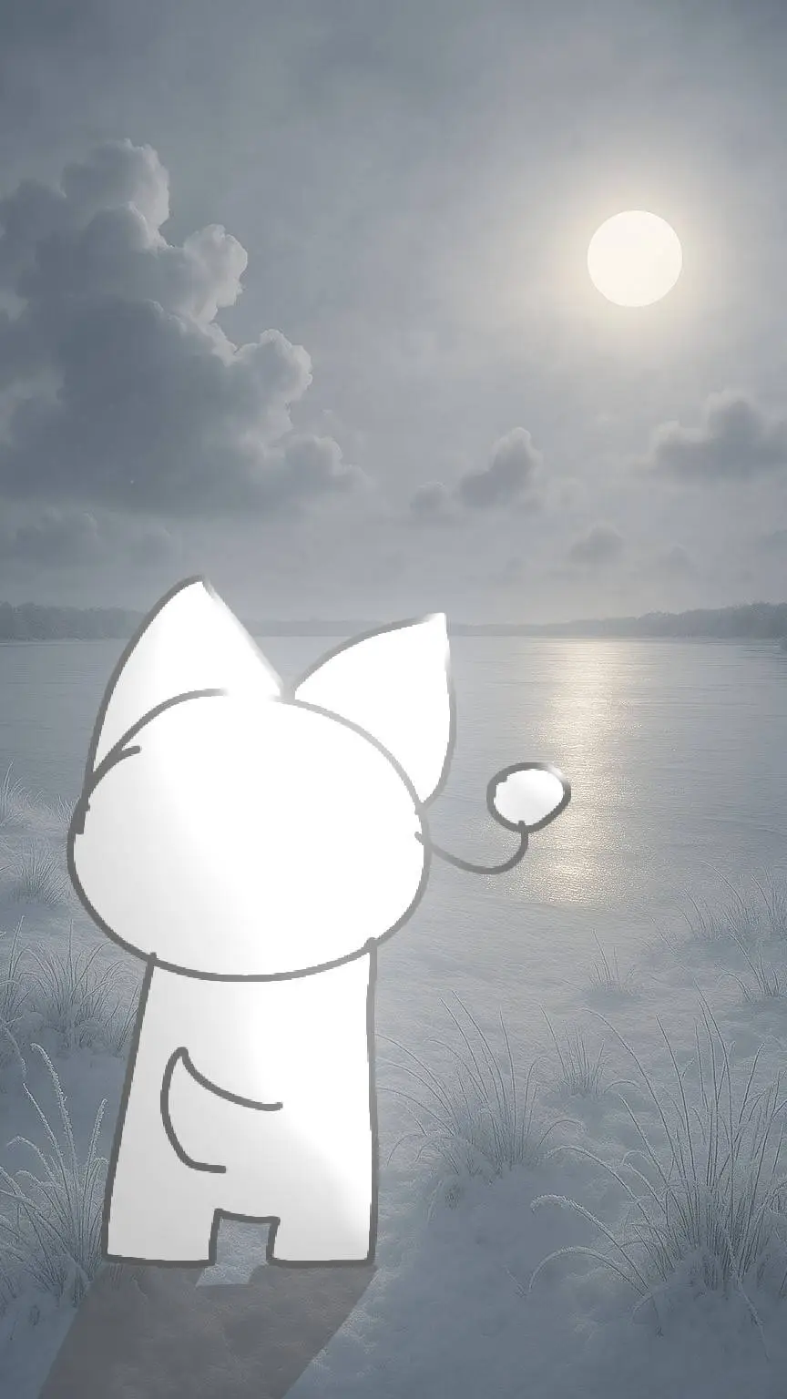 ai character: Catlander's Winter background