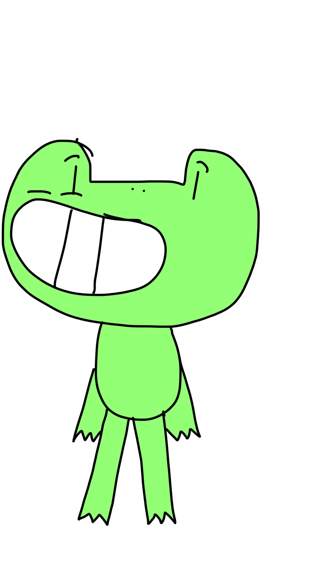 ai character: Froggy background