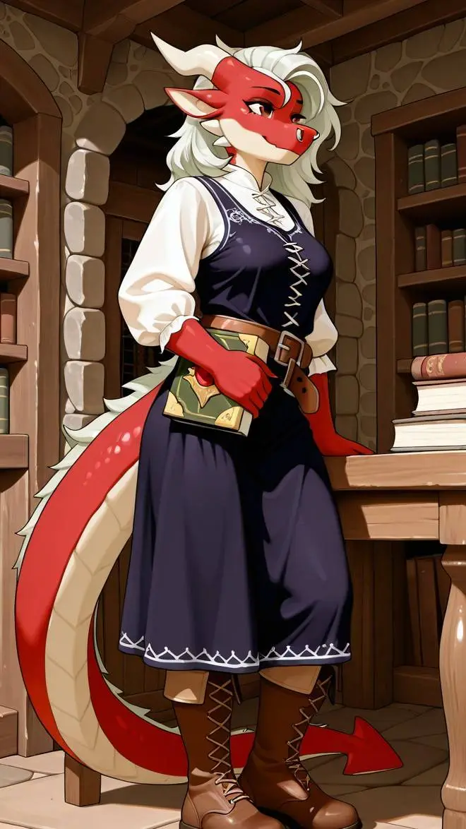 ai character: Ellie White background