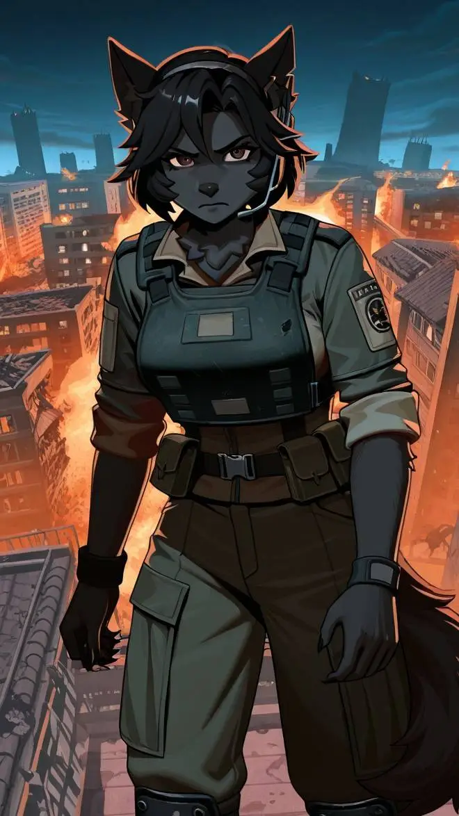 ai character: Verónica Scott  background