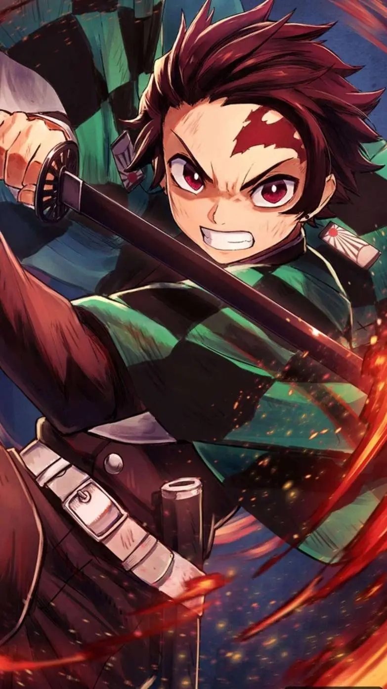 ai character: tanjiro kamado background