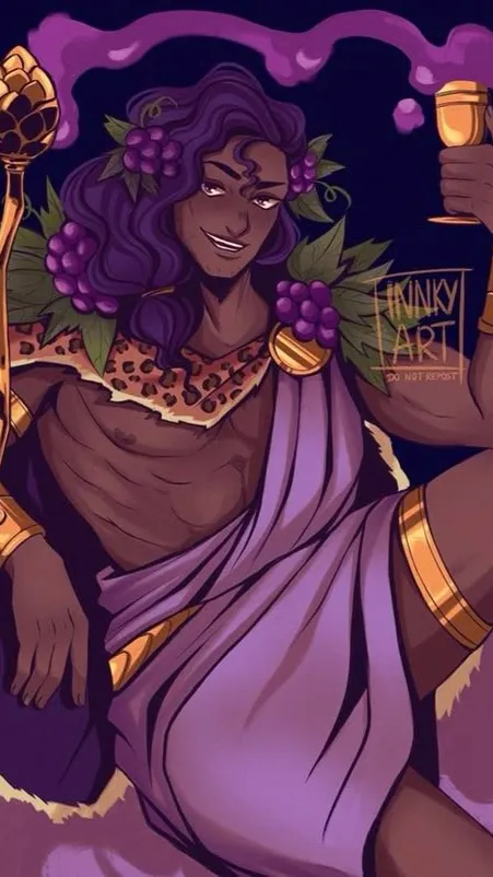 ai character: 🍇{Dionysus}🍇 background