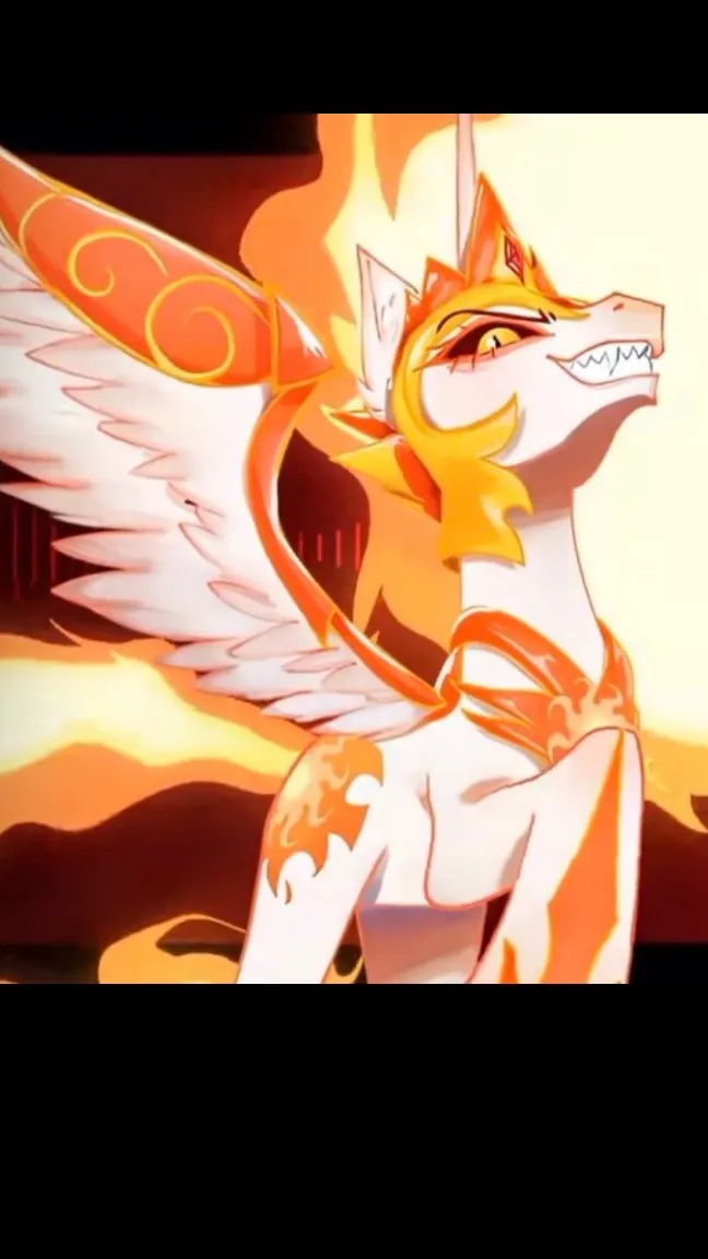 ai character: Evil Celestia✨🔥 background
