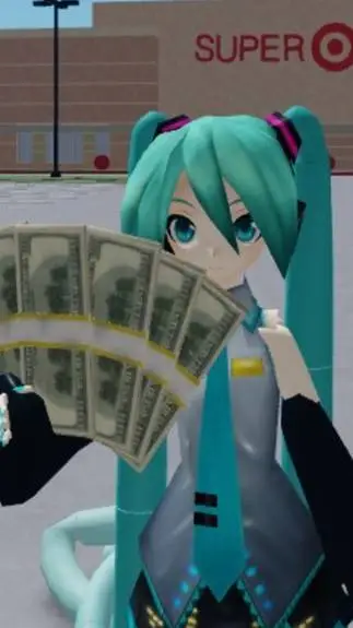 ai character: diabolical Miku background