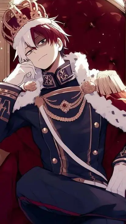 ai character: shoto todoroki ❤️🤍 background