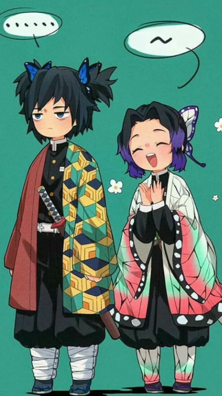 ai character: giyuu x shinobu background