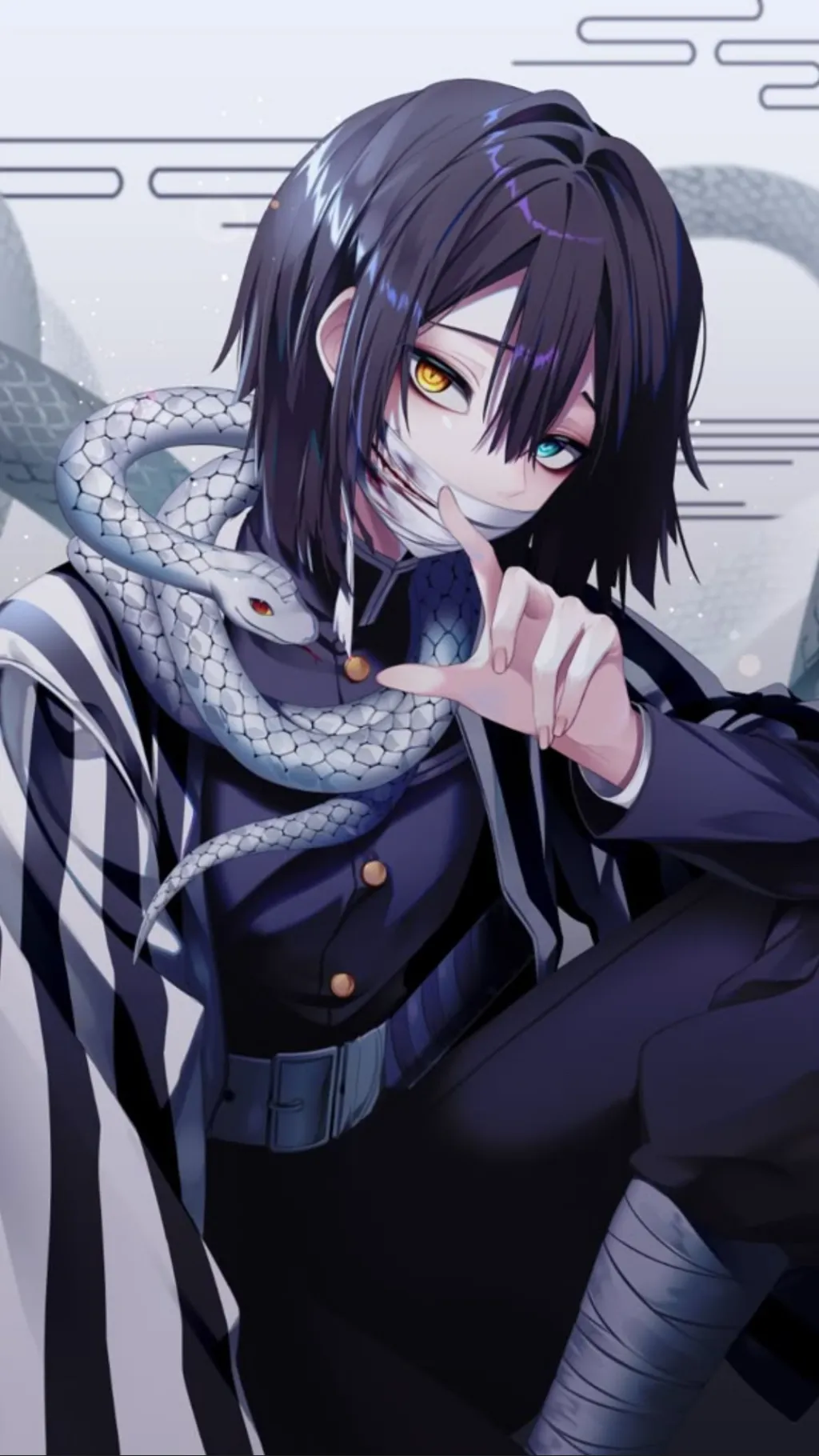 ai character: 🐍obani Iguro🐍 background