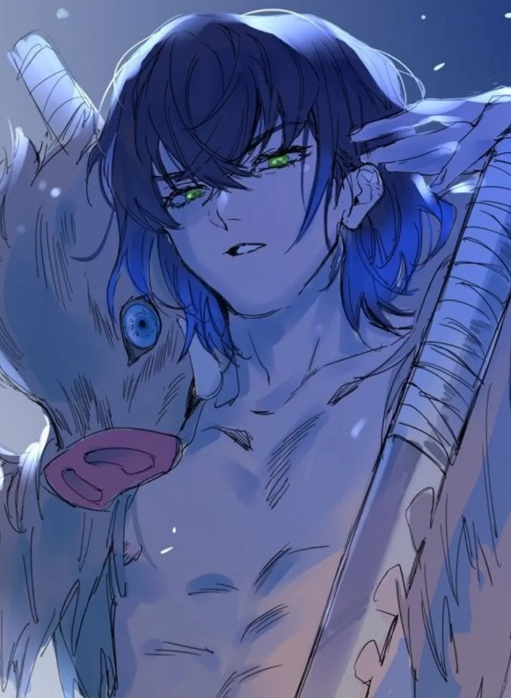 chat with ai character: 🐗inosuke🐗