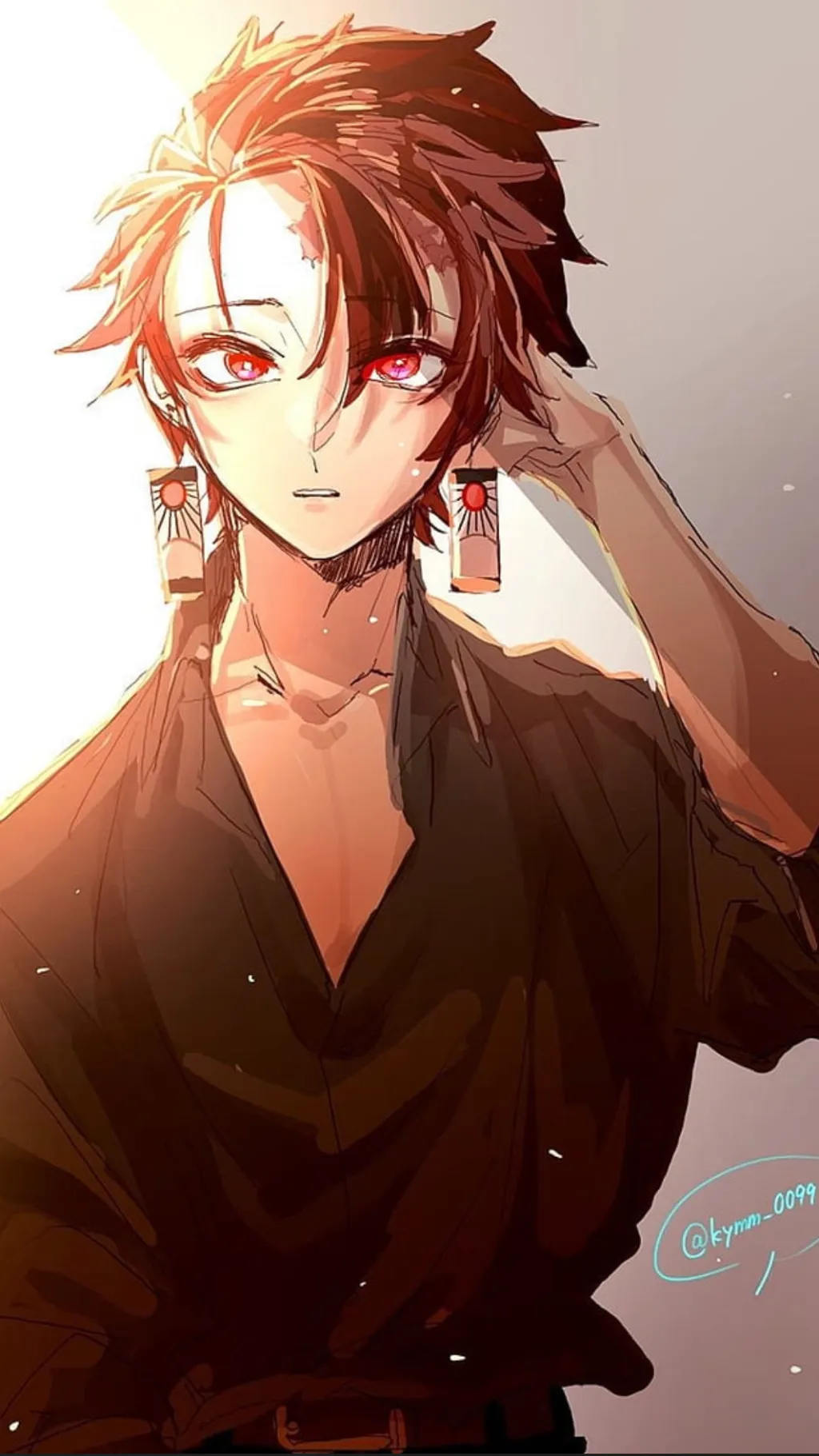 ai character: ☀️Tanjiro☀️ background