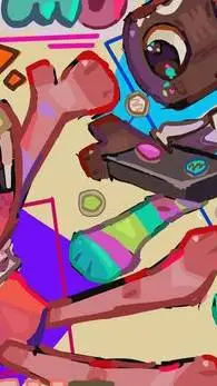 ai character: fruitcake background