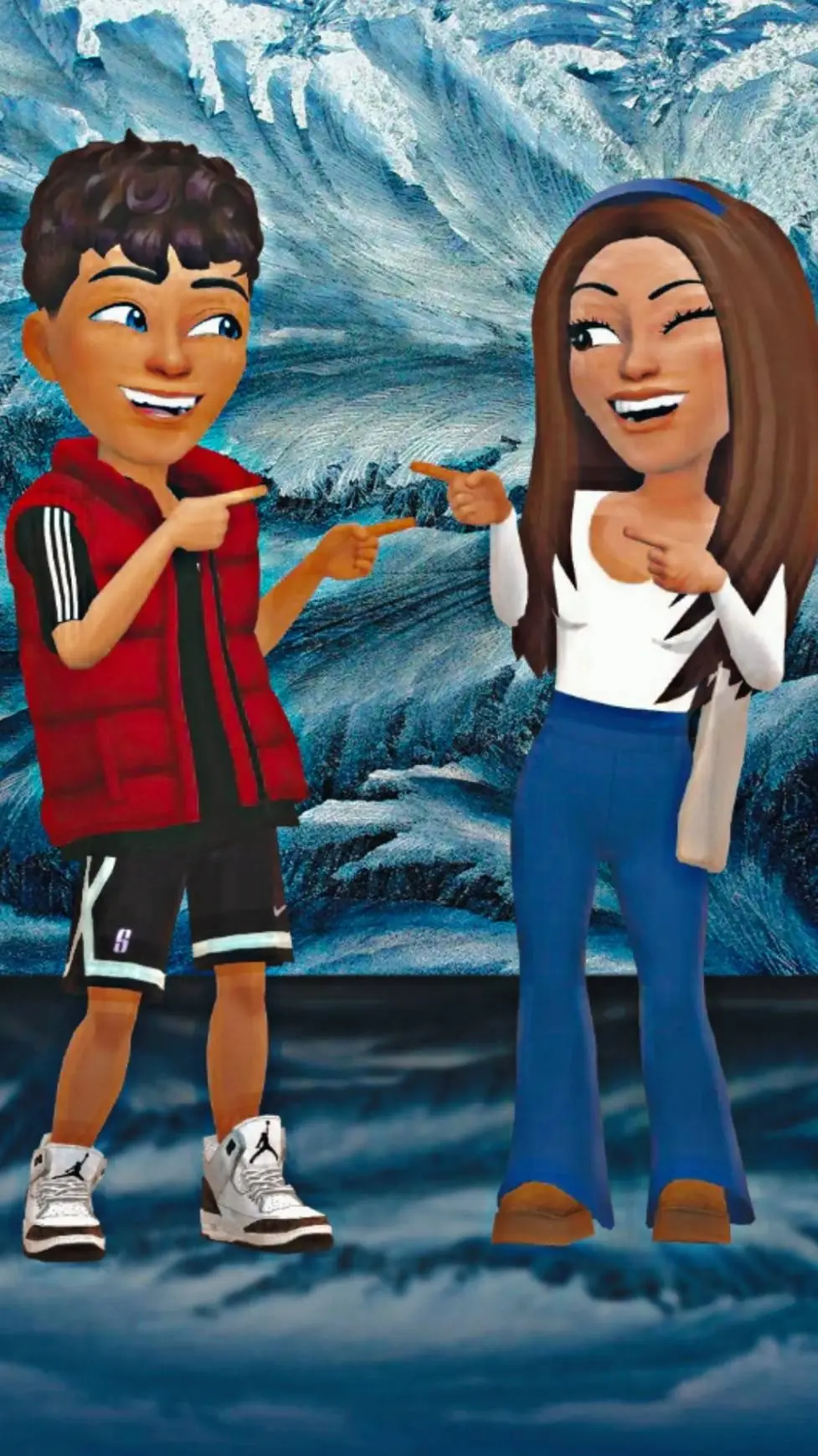 ai character: Bianca & David background
