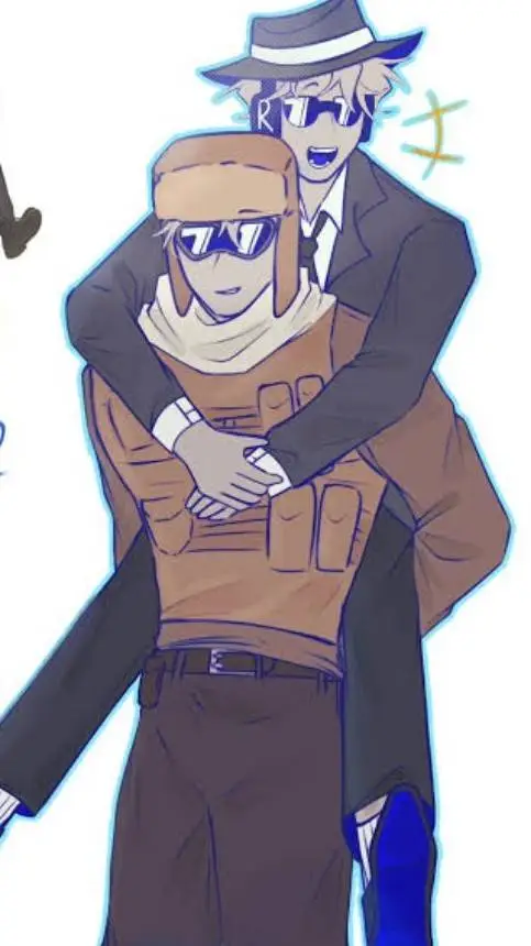 ai character: Lance and ITrapped background