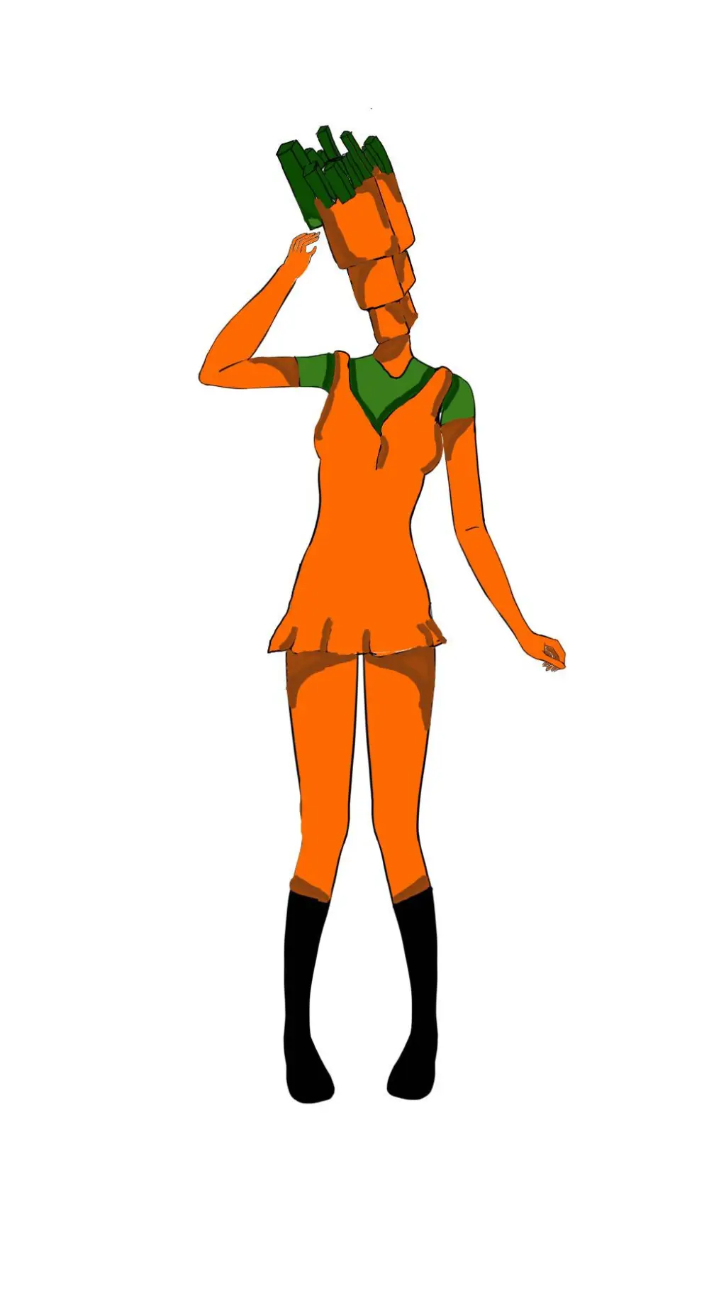 ai character: Carrotina background