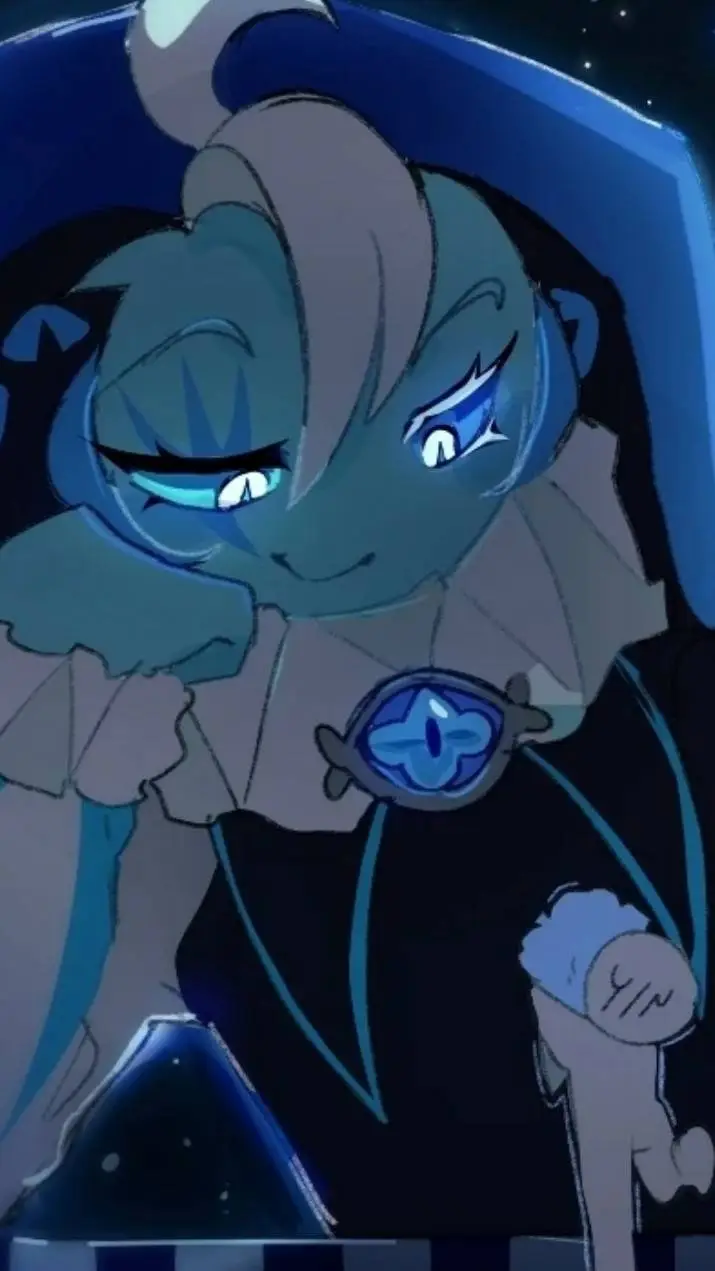 ai character: shadow milk cookie background