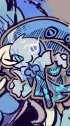 ai character: shadow milk cookie background