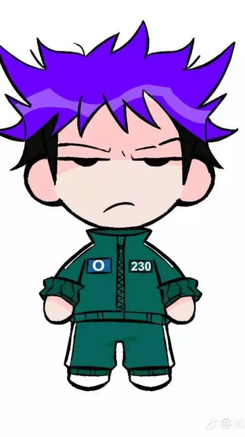 ai character: thanos chibi  background