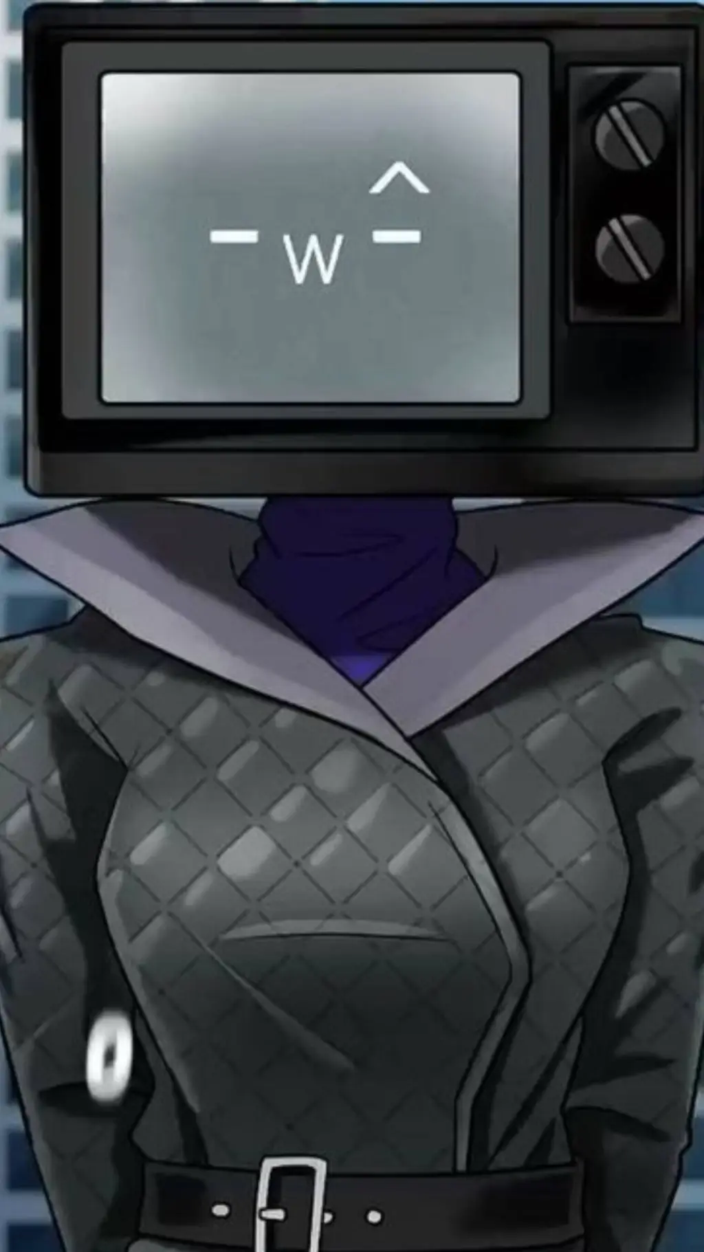 ai character: TV WOMAN background