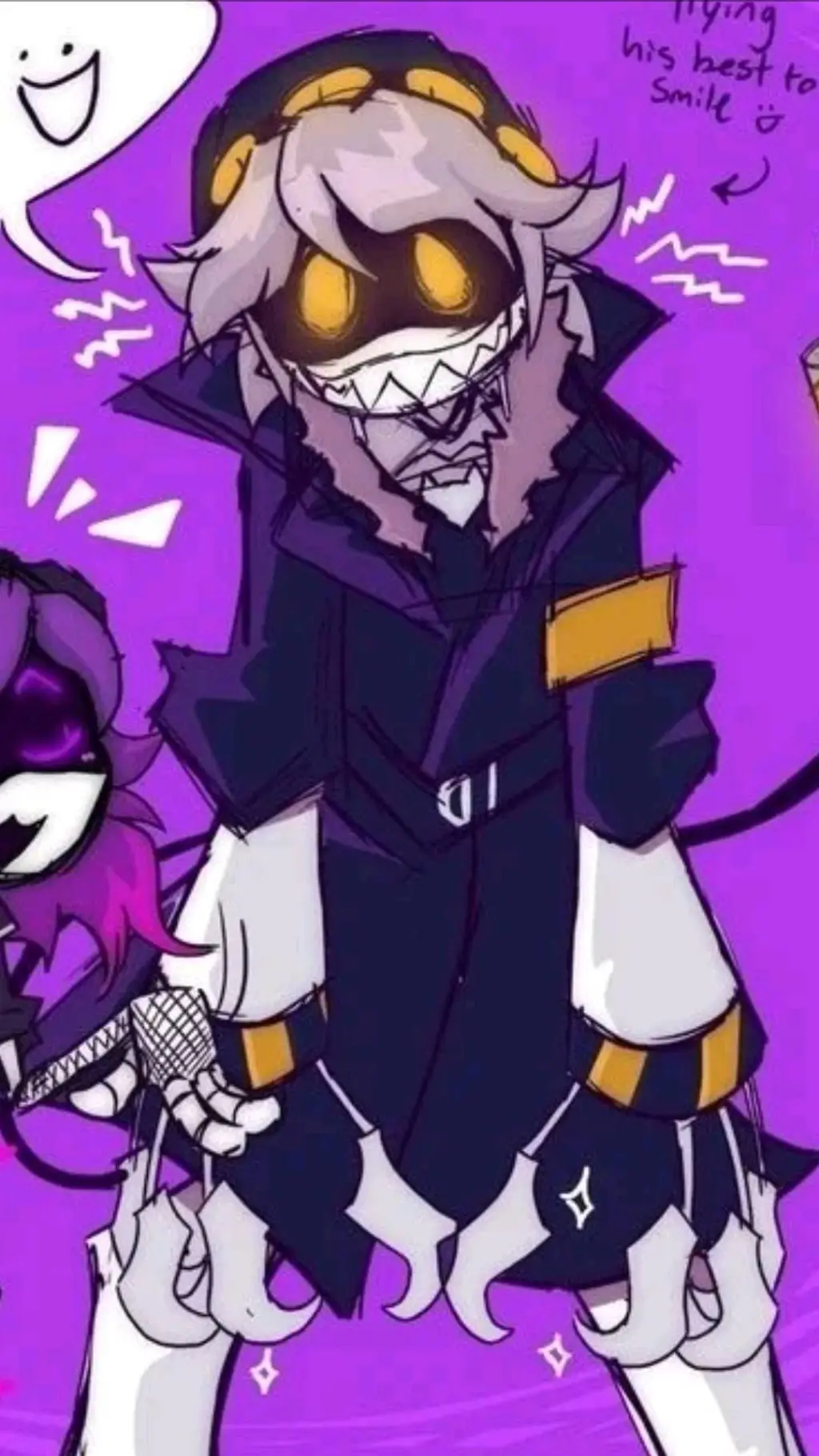 ai character: uzi y n background