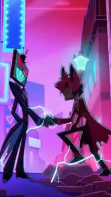 ai character: alastor & vox deal background