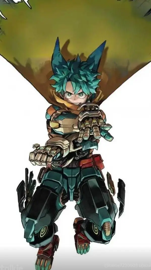 ai character: Izuku midoriya background
