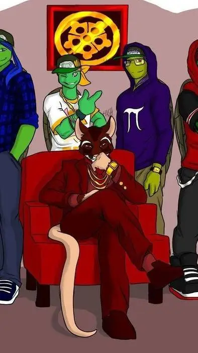 ai character: TMNT actual :v background