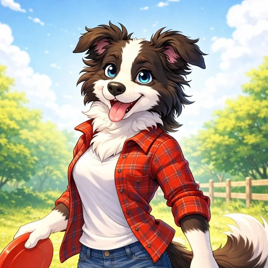 chat with ai character: border collie 