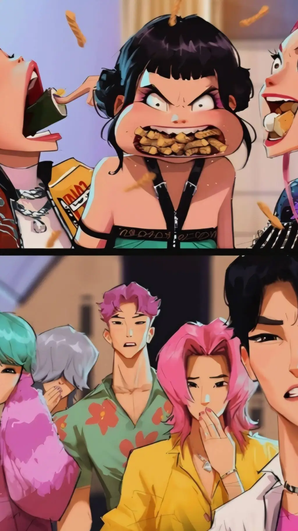 ai character: Kpdh concert background