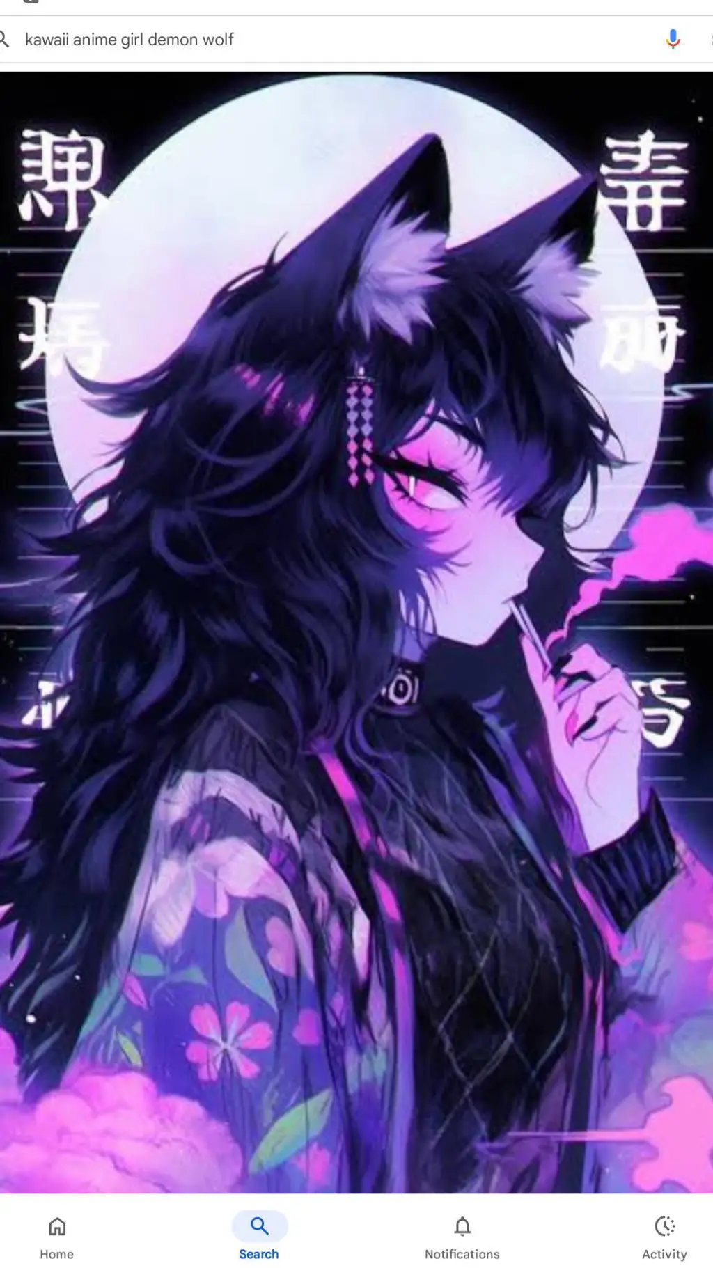 ai character: kny background