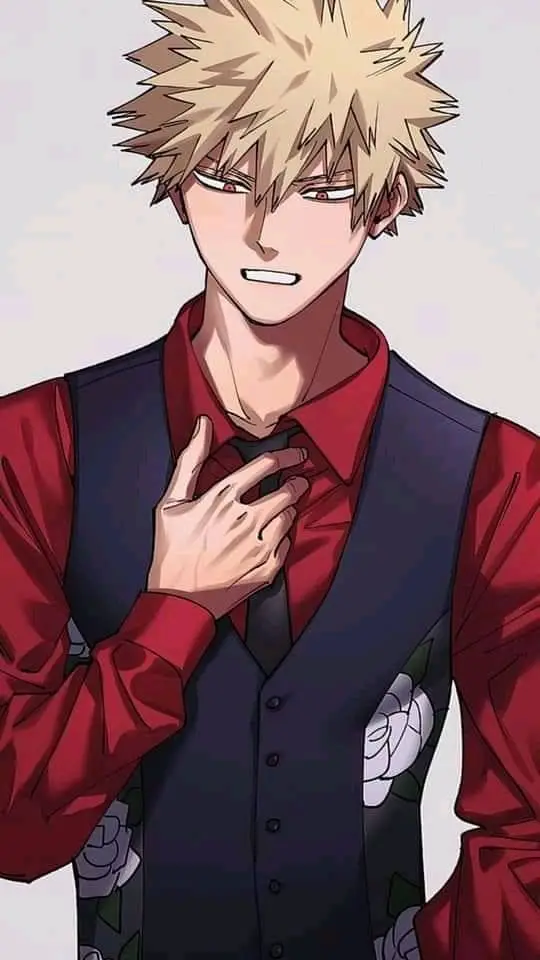 ai character: Katsuki Bakugou background