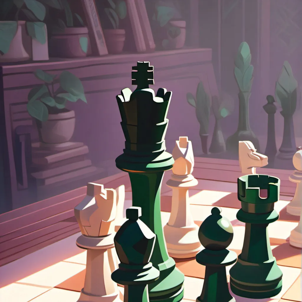 chat with ai character: On the chessboard 