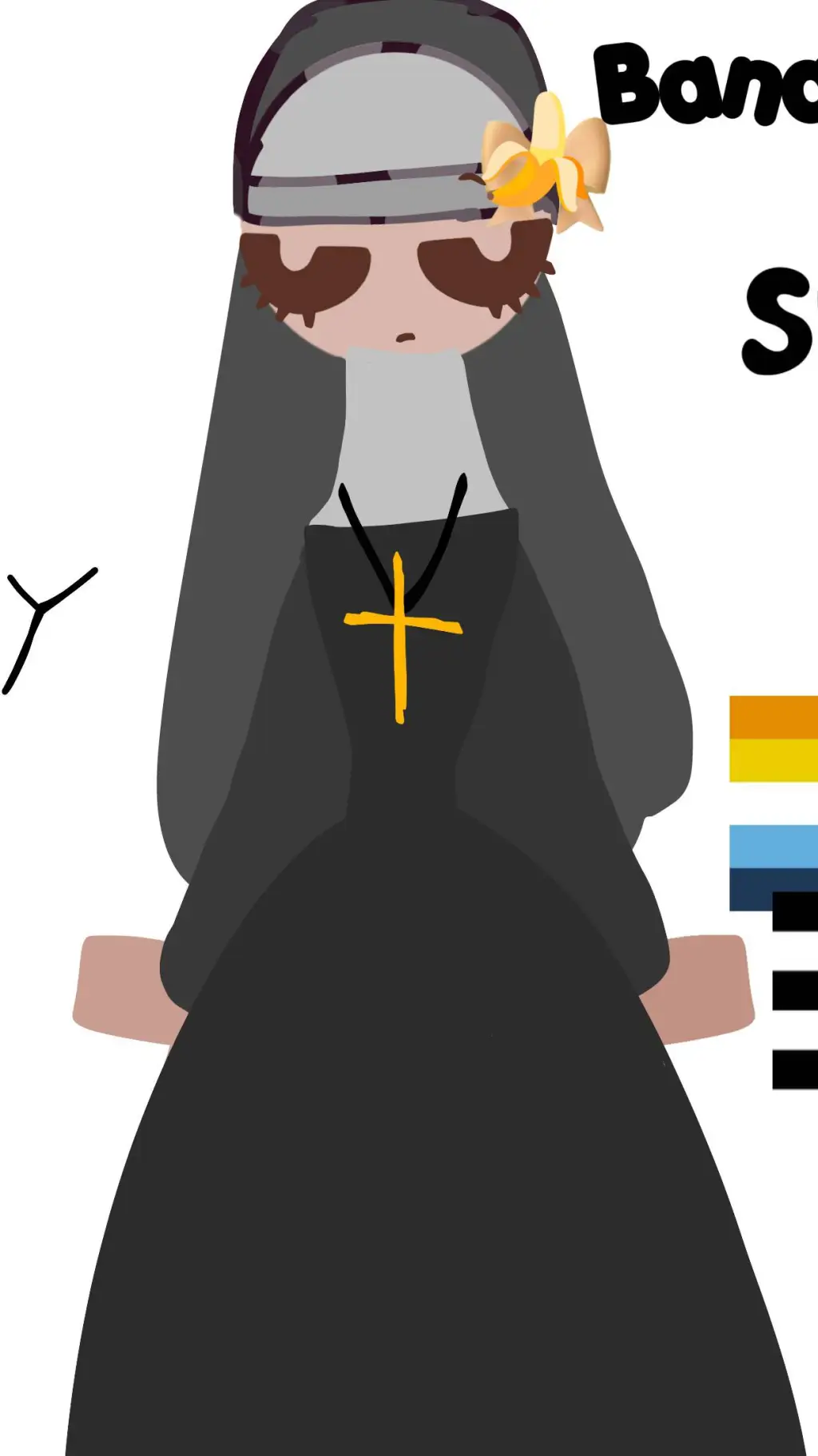 ai character: BananaYopit(nun) background