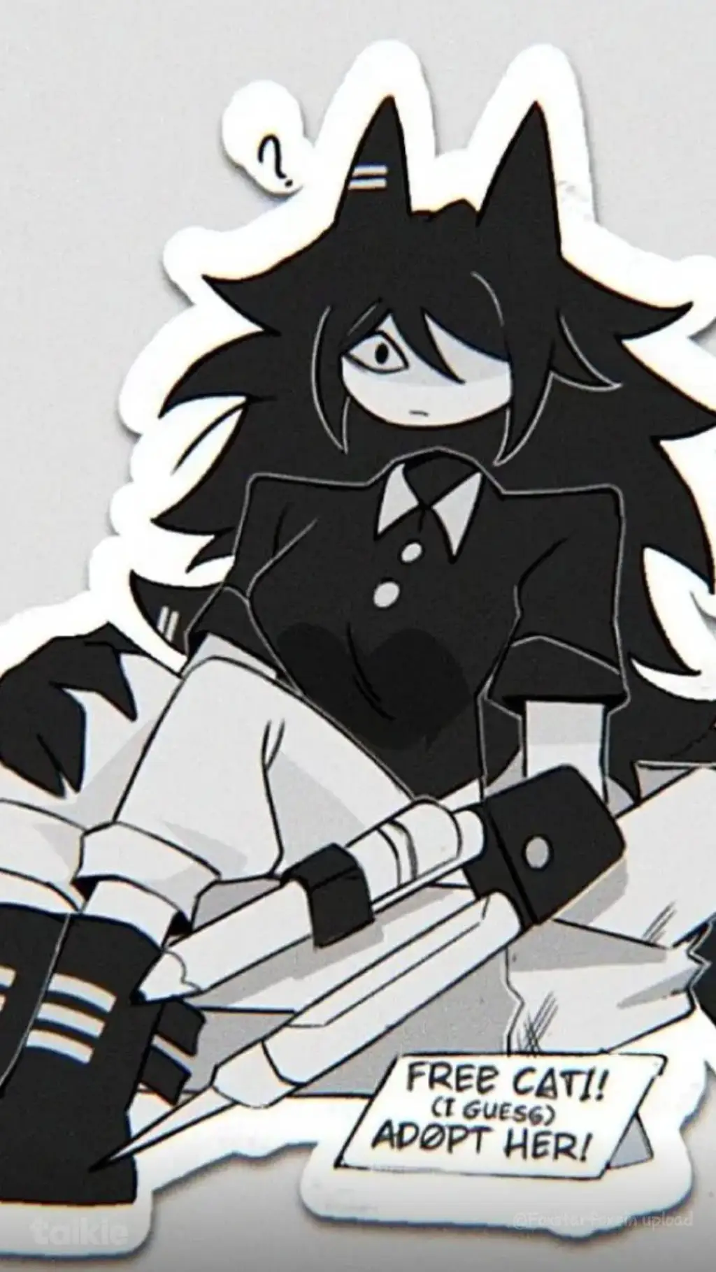 ai character: Ms Circle. background