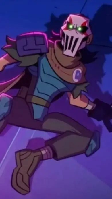 ai character: Casey Jones ROTMNT background