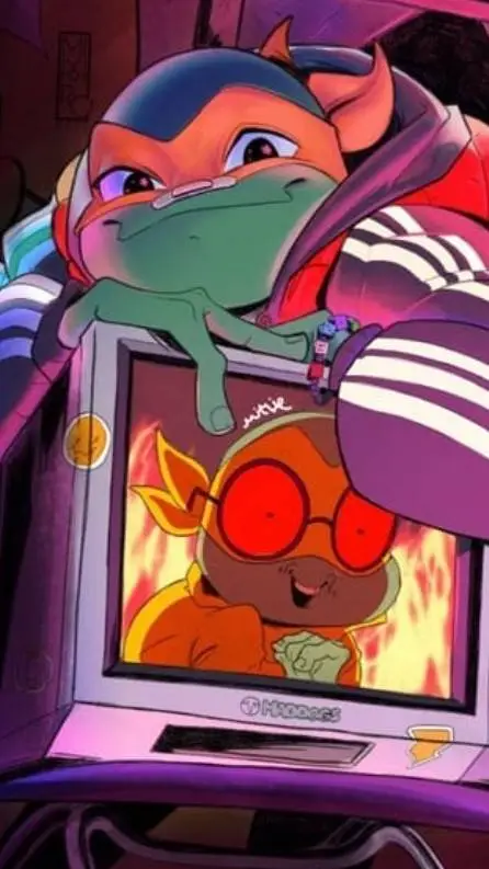 ai character: TMNT sleepy night♡ background