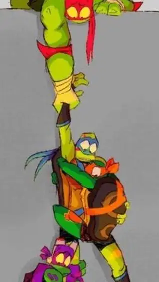 ai character: ROTTMNT clif background