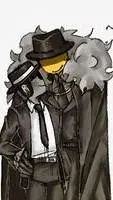 ai character: DoubleFedora  background